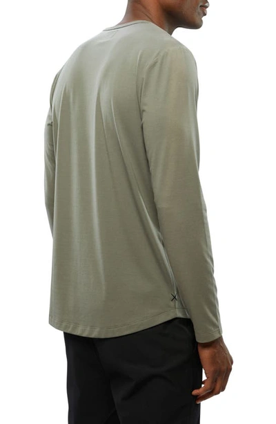 Shop Cuts Ao Curved Hem Long Sleeve T-shirt In Carbon