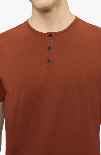 Shop Cuts Trim Fit Short Sleeve Henley In Tuscan
