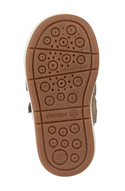 Shop Geox Kids' Trottola Waterproof Faux Fur Lined Sneaker In Smoke Grey