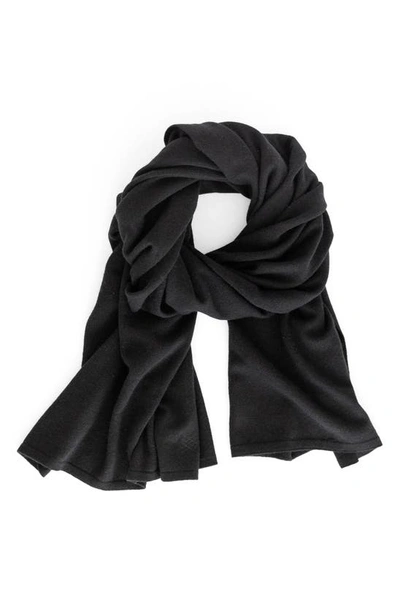 Shop Zestt Organics The Cashmere Travel Scarf In Black