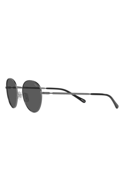 Shop Polo Ralph Lauren 51mm Round Sunglasses In Grey