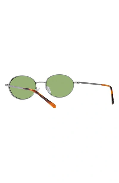 Shop Polo Ralph Lauren 53mm Oval Sunglasses In Dark Green