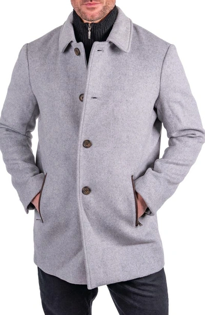 Shop Comstock & Co. Rebel Wool Blend Topcoat In Ash