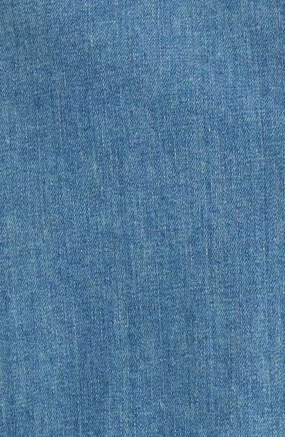 Shop Les Deux Bill Stretch Denim Button-up Shirt In Light Denim Blue