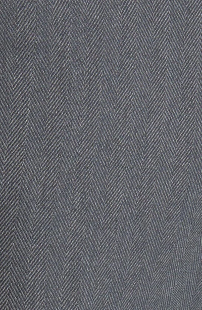 Shop Les Deux Como Regular Fit Herringbone Suit Pants In Light Grey Mlange/ Charcoal