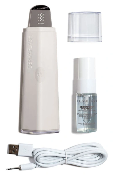 Shop Dermaflash Dermapore+ Ultrasonic Pore Extractor + Skincare Infuser In Stone