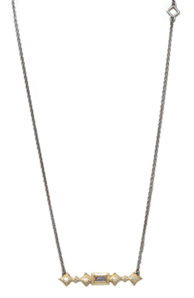 Shop Armenta Crivelli Bar Pendant Necklace In Gold