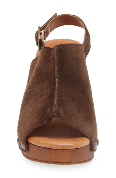 Shop Cordani Winnie Slingback Sandal In Camoscio Cacao