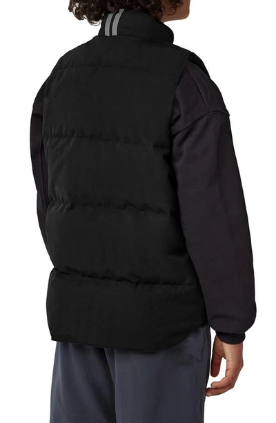 Canada Goose Black - Noir Vanier Padded Woven-blend-down Gilet 10-16 Years In Black - Noir