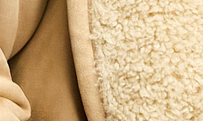 Asos Design Shawl Collar Aviator Jacket In Brown In Brown