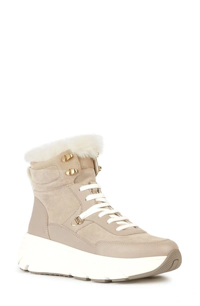 Shop Geox Diamanta Sneaker Boot In Sand