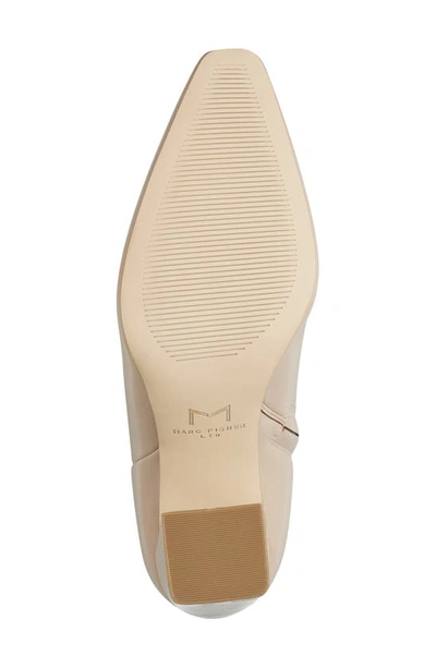 Shop Marc Fisher Ltd Yanara Pointed Toe Bootie In Light Natural 110