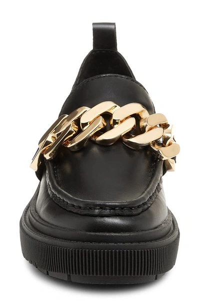 Kelsi Dagger Brooklyn Pulse Chain Platform Loafer In Black