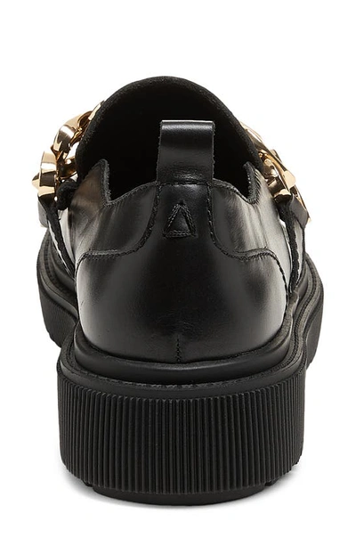 Kelsi Dagger Brooklyn Pulse Chain Platform Loafer In Black