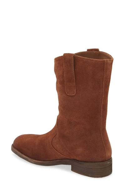 Shop Free People Easton Equesterian Bootie In Saddle Suede