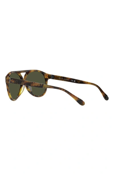 Shop Ralph Lauren 59mm Aviator Sunglasses In Green
