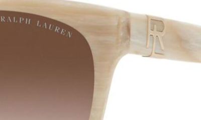 Shop Ralph Lauren 57mm Square Sunglasses In Havana