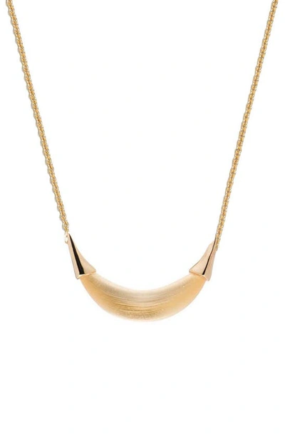 Shop Alexis Bittar Lucite® Crescent Pendant Necklace In Gold