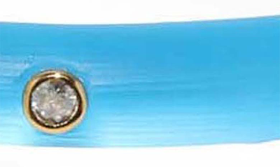 Shop Alexis Bittar Crystal Stud Lucite® Bangle In Neon Blue