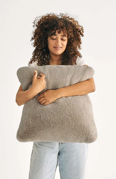 Shop Unhide Squish Accent Pillow In Taupe Ducky