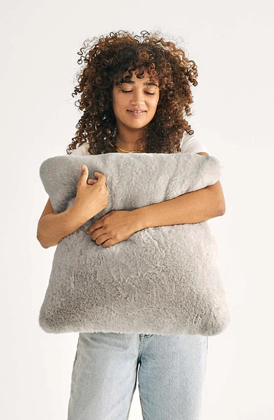 Shop Unhide Squish Accent Pillow In Greige Goose