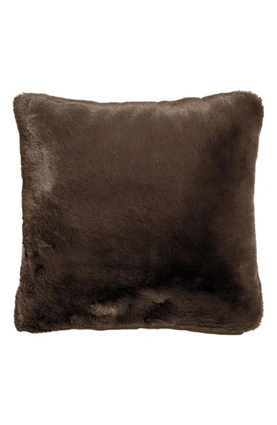 Shop Unhide Squish Accent Pillow In Chocolate Hare