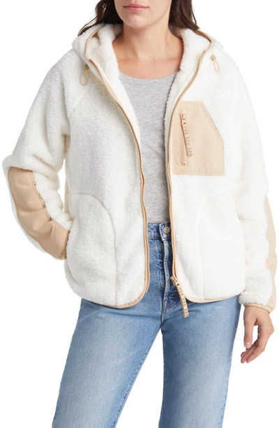 Ugg Ruthie Fleece Zip Jacket In Nimbus / Driftwood