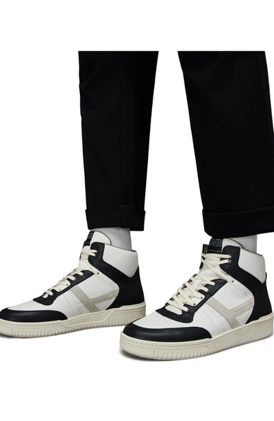Shop Allsaints Pro High Top Sneaker In Black/ White