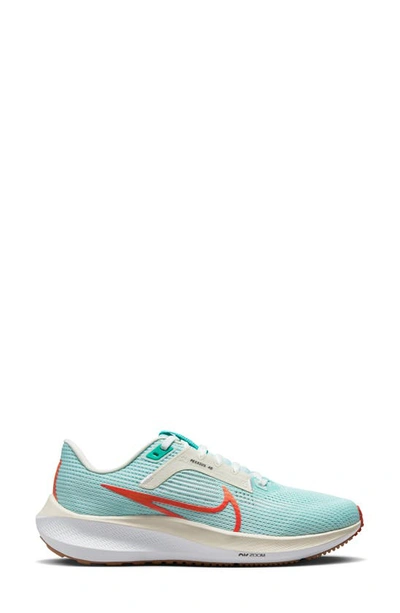 Shop Nike Air Zoom Pegasus 40 Running Shoe In Jade/ Red/ White/ Sea Glass