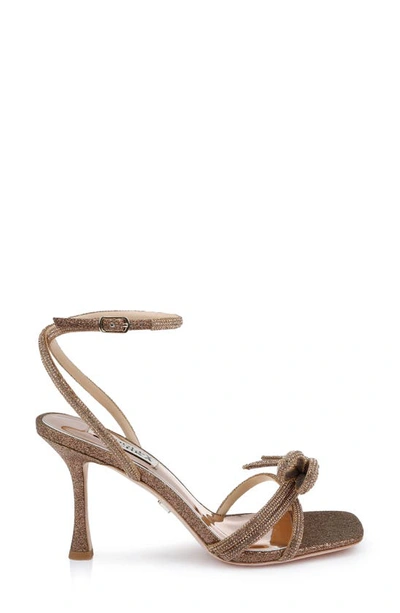 Shop Badgley Mischka Effie Ankle Strap Sandal In Bronze