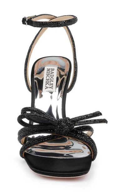 Shop Badgley Mischka Effie Ankle Strap Sandal In Black