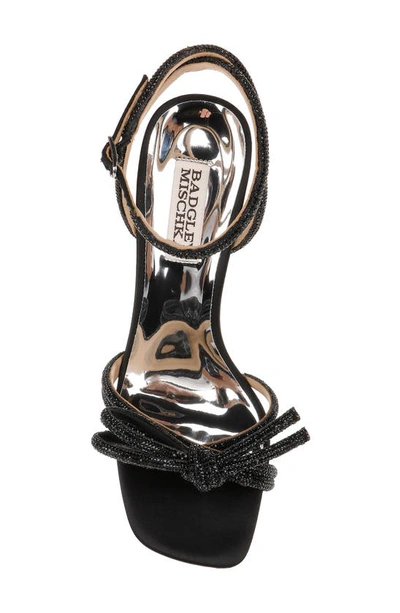 Shop Badgley Mischka Collection Effie Ankle Strap Sandal In Black