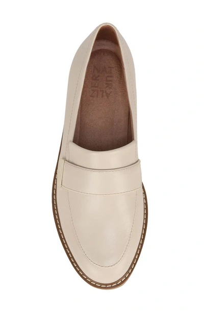 Shop Naturalizer Adiline Loafer In Porcelain Beige Leather