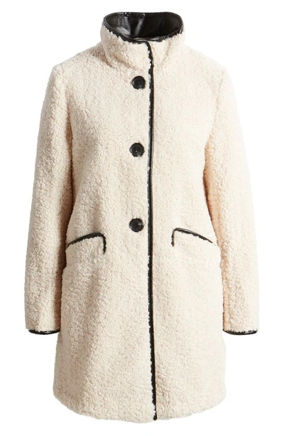Shop Sam Edelman Faux Fur Teddy Coat In Ivory