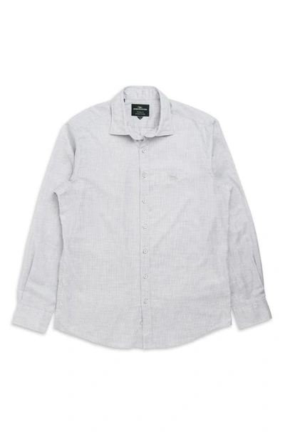 Rodd & Gunn Arbors Track Microcheck Button-up Shirt In Pebble
