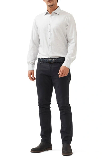 Rodd & Gunn Arbors Track Microcheck Button-up Shirt In Pebble
