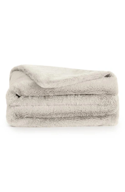 Shop Unhide L'il Marsh Fleece Pet Blanket In Snow White
