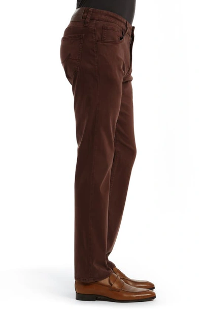 Shop 34 Heritage Courage Straight Leg Stretch Five-pocket Pants In Mahogany Twill