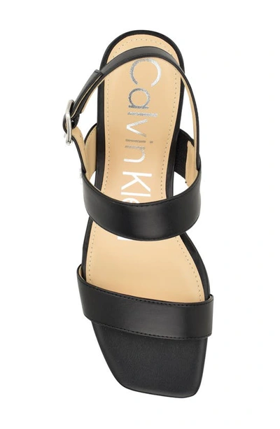 Shop Calvin Klein Kayor Wedge Sandal In Black