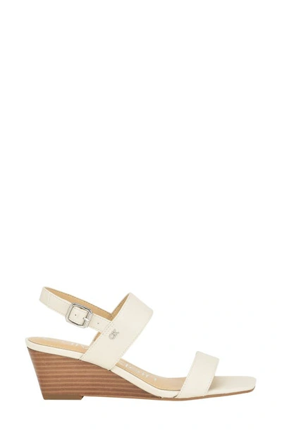 Shop Calvin Klein Kayor Wedge Sandal In Ivory