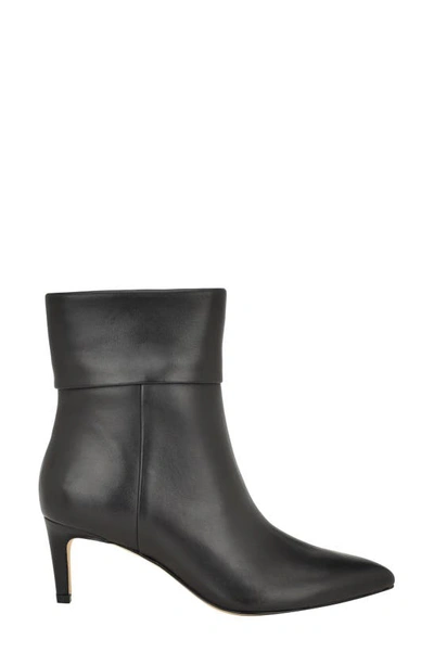 Calvin Klein Genteel Pointed Toe Bootie In Black