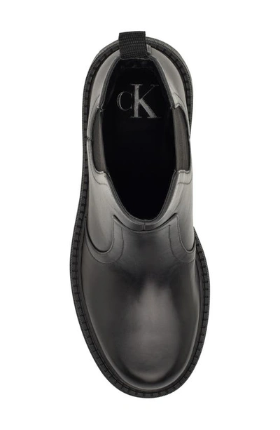 Shop Calvin Klein Jayden Lug Sole Chelsea Boot In Black