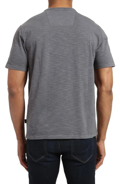 Shop 34 Heritage Slub Crewneck Cotton T-shirt In Winter Grey