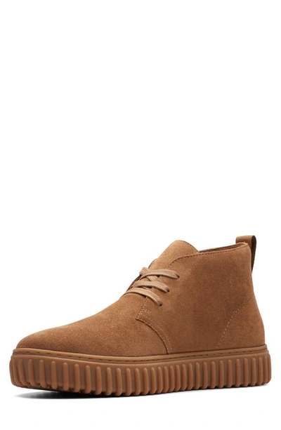 Shop Clarks Torhill Chukka Boot In Cognac Suede