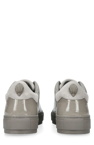 Shop Kurt Geiger Laney Croc Embossed Sneaker In Grey