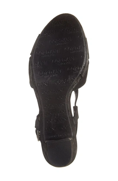 Shop Cordani Tahlia Strappy Platform Sandal In Black Shimmer