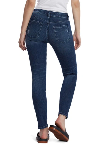 Shop Hint Of Blu Vera Mid Rise Skinny Jeans In Cycle Blue