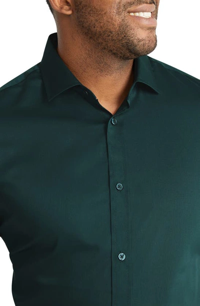 Shop Johnny Bigg Hamilton Stretch Dress Shirt In Emerald