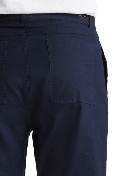 Good Man Brand Herringbone Cotton Twill Pants In Sky Captain