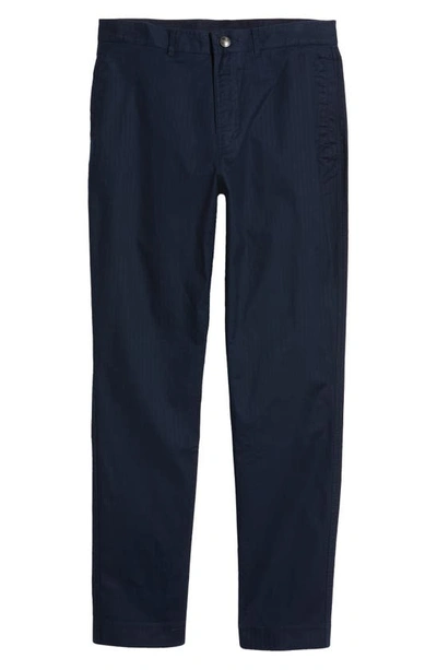 Shop Good Man Brand Herringbone Cotton Twill Pants In Sky Captain